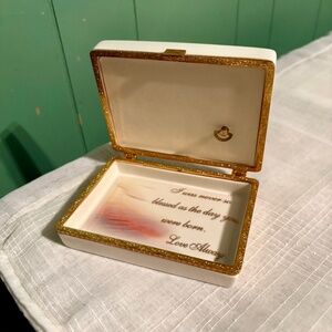 Ardleigh Elliott DEAR Grandson Porcelain Music Box Vintage 2005 No B1389